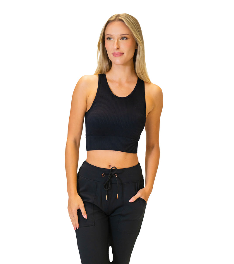 Cassidy Ribbed Crop Tank Top